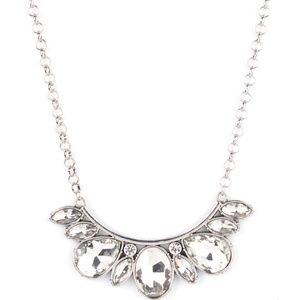 Silver statement necklace